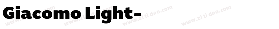 Giacomo Light字体转换
